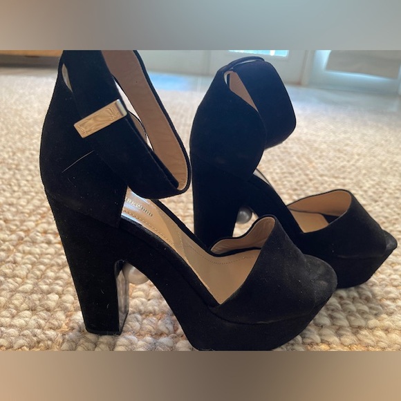 Nicholas Kirkwood Hidden Pearl Platform Suede Sandals - Picture 11 of 16